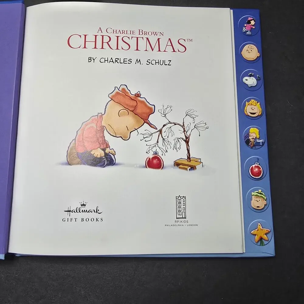Hallmark Charlie Brown Christmas Interactive Sound Book Peanuts 2010 Works